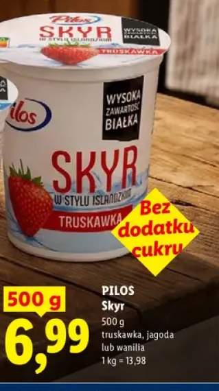 Skyr truskawka Pilos +2 warianty