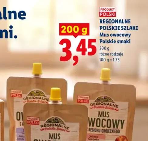 Mus owocowy z Regionu Grójeckiego jabłko borówka Regionalne Polskie Szlaki +2 warianty