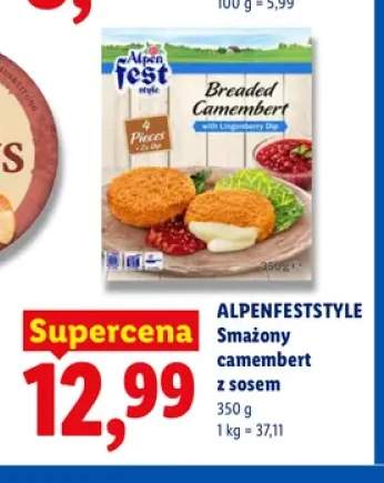 Smażony camembert z sosem Alpenfest Style