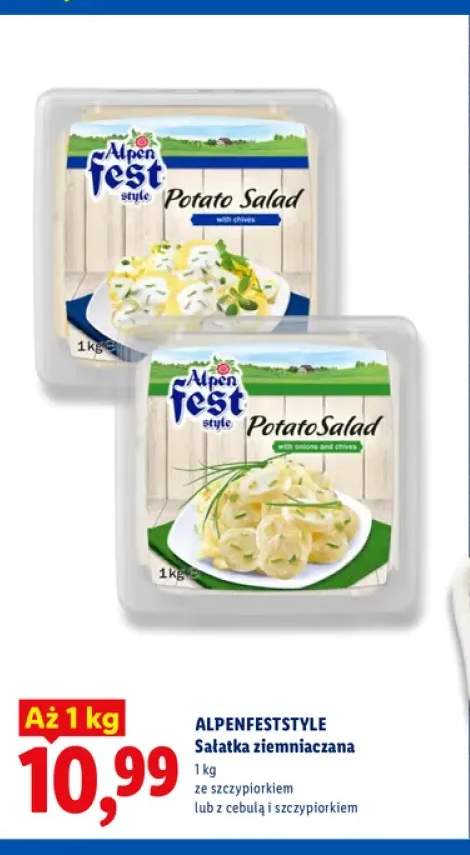 Sałatka ziemniaczana ze szczypiorkiem Alpenfeststyle +1 wariant