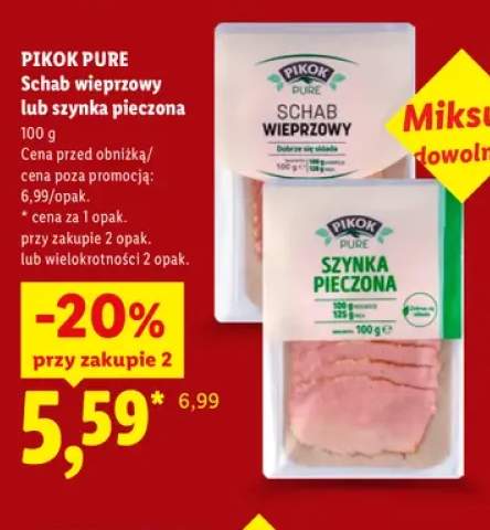 Schab wieprzowy Pikok Pure +1 wariant