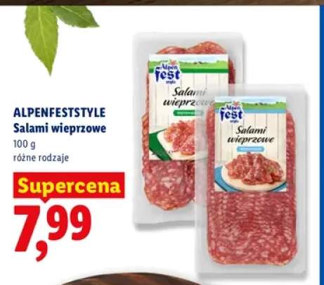 Salami wieprzowe Alpenfest Style