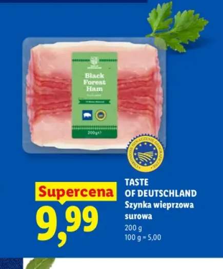 Szynka wieprzowa surowa Taste of Deutschland