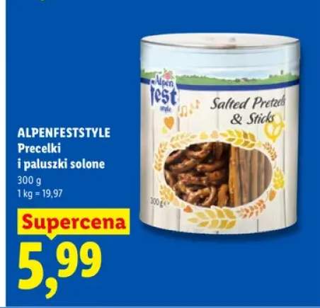 Precelki i paluszki solone Alpenfeststyle