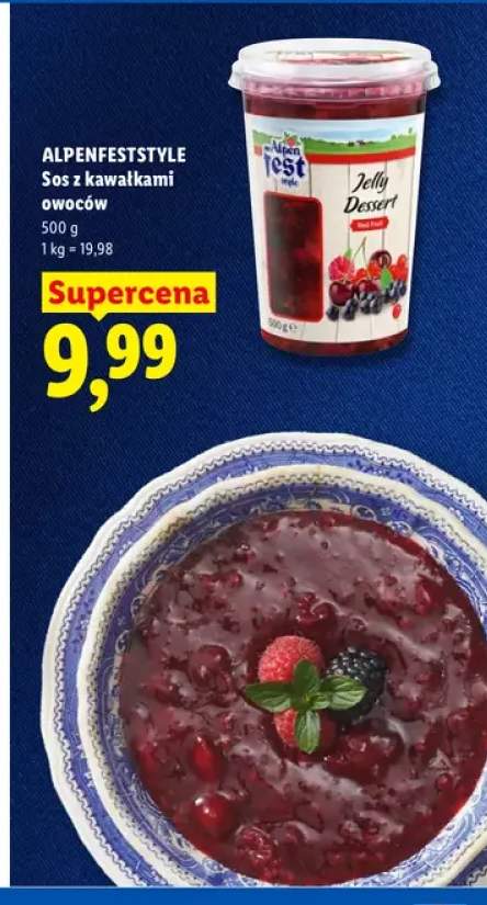 Sos z kawałkami owoców Alpenfest Style