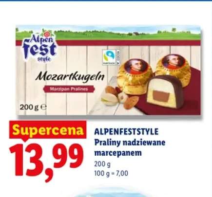 Praliny nadziewane marcepanem Alpenfest Style
