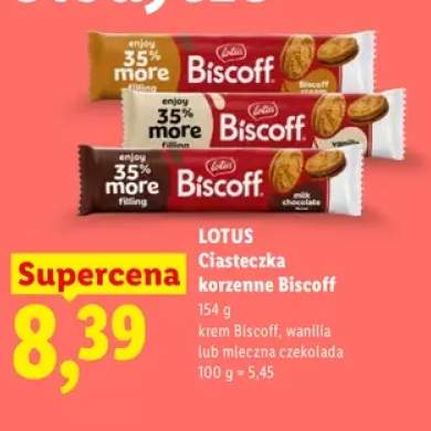 Ciasteczka korzenne Biscoff wanilia Lotus +2 warianty