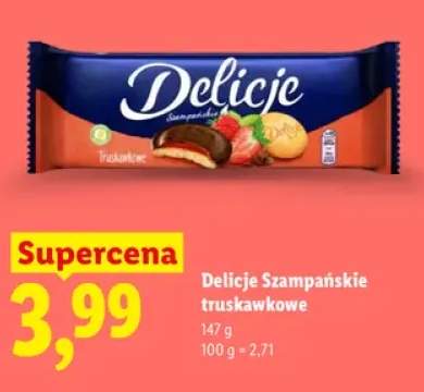 Delicje Szampańskie truskawkowe