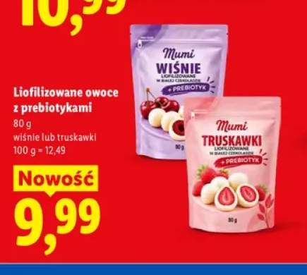 Liofilizowane owoce z prebiotykami wiśnie Mumi +1 wariant