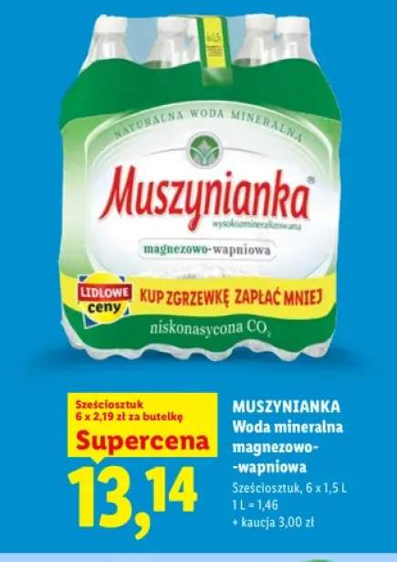 Woda mineralna niegazowana magnezowo-wapniowa Muszynianka 6-pak