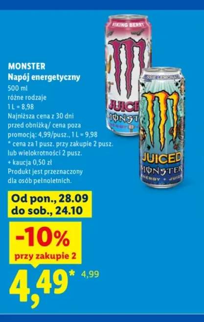 Napój energetyczny Monster