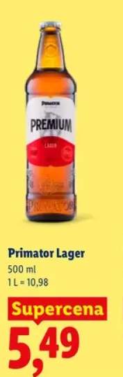 Piwo Primator Lager