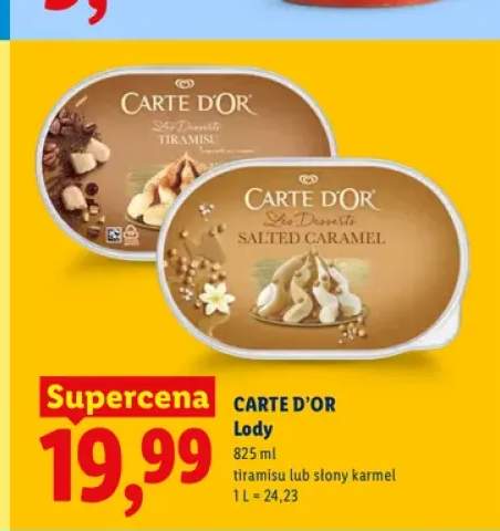 Lody tiramisu Carte D'Or +1 wariant