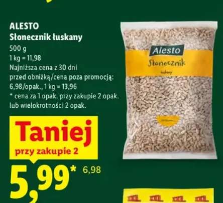 Słonecznik łuskany Alesto