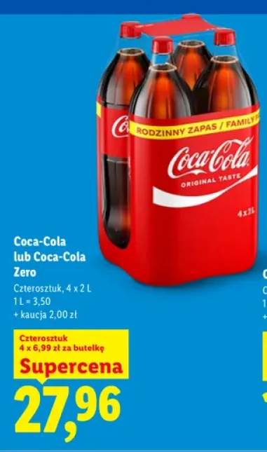 Napój gazowany Coca-Cola 4-pak +1 wariant