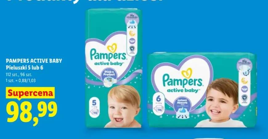 Pieluszki Pampers Active Baby 5 +1 wariant