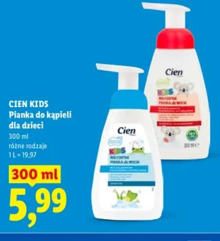 Pianka do kąpieli dla dzieci o zapachu truskawkowym Cien Kids +1 wariant