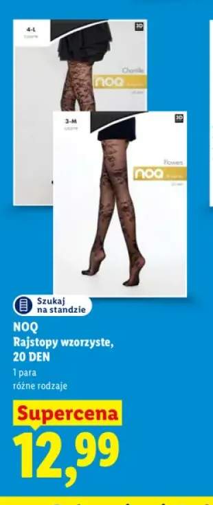 Rajstopy wzorzyste 20 DEN NOQ