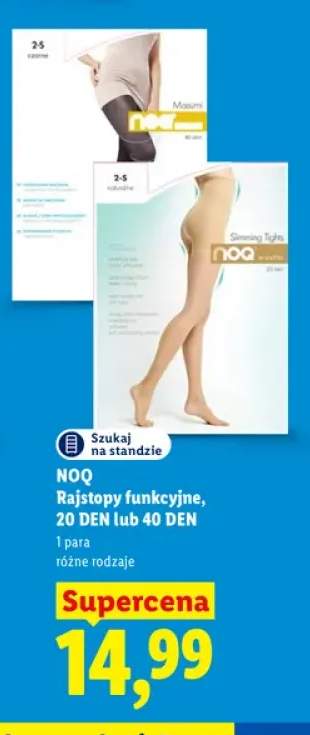 Rajstopy funkcyjne 20 DEN NOQ +1 wariant