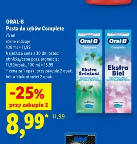 Pasta do zębów Complete Oral-B