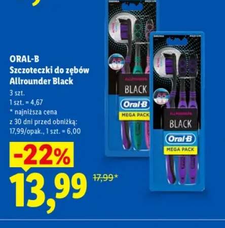 Szczoteczki do zębów Allrounder Black Oral-B