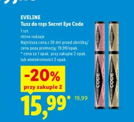 Tusz do rzęs Secret Eye Code Eveline
