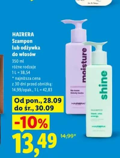 Szampon do włosów Hairera +1 wariant