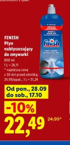 Płyn nabłyszczający do zmywarki Finish