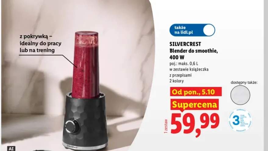 Blender do smoothie Silvercrest