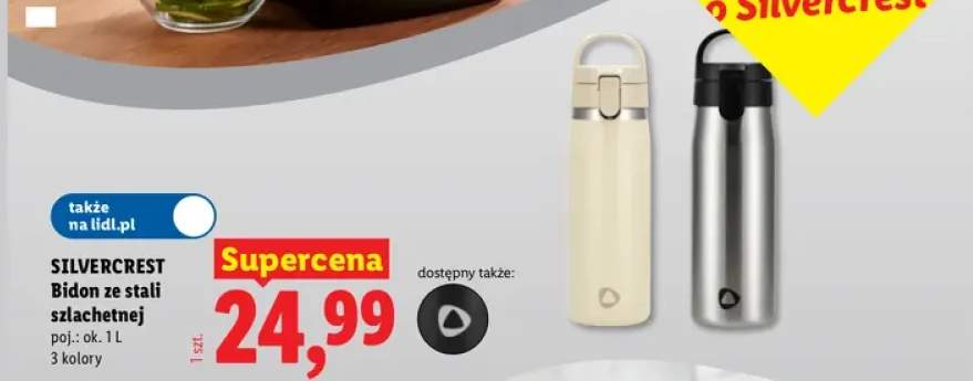 Bidon ze stali szlachetnej 1 l Silvercrest