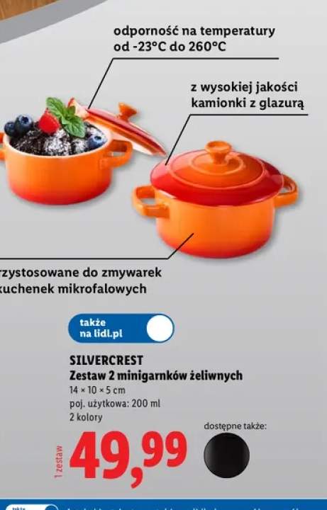 Zestaw 2 minigarnków żeliwnych Silvercrest