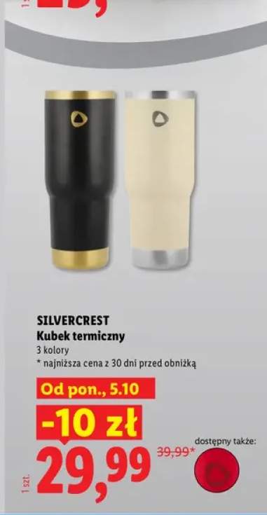 Kubek termiczny Silvercrest