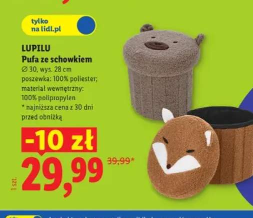 Pufa ze schowkiem Lupilu