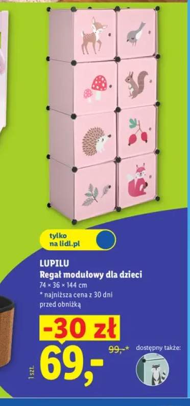 Regał modułowy dla dzieci Lupilu