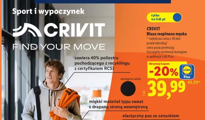 Bluza rozpinana męska Crivit