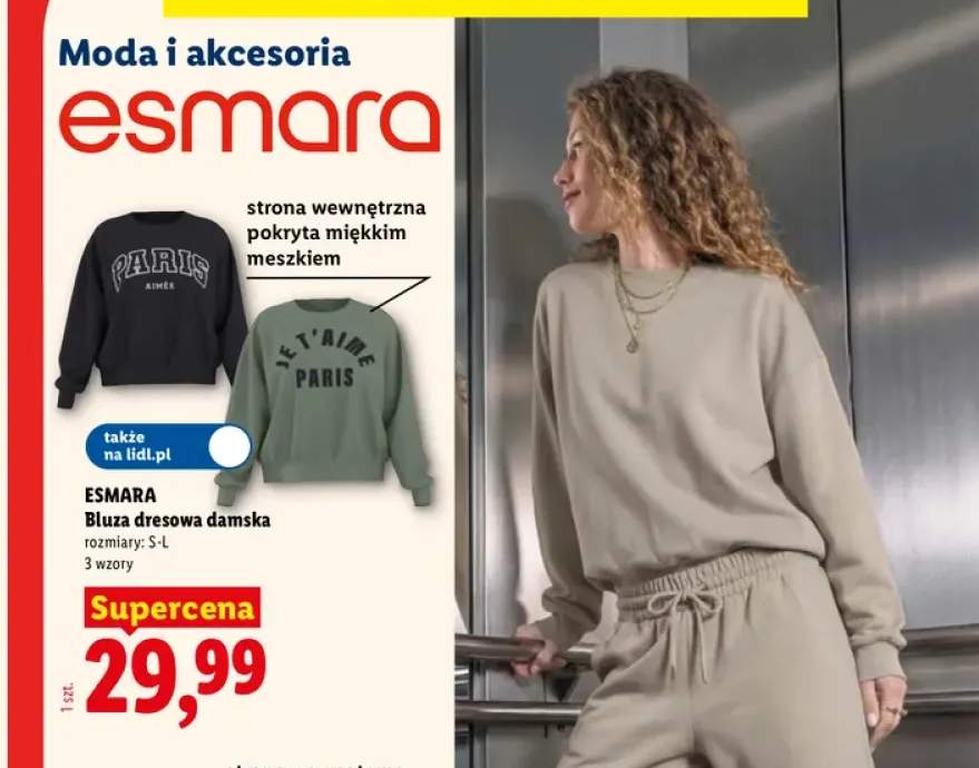 Bluza dresowa damska Esmara