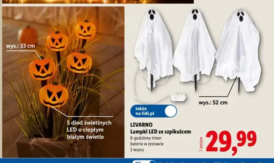 Lampki LED ze szpikulcem Livarno
