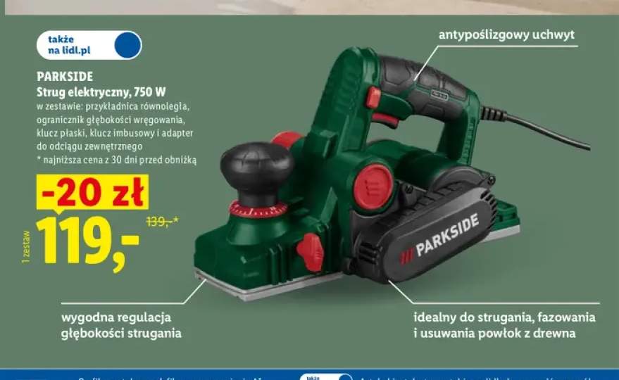 Strug elektryczny Parkside