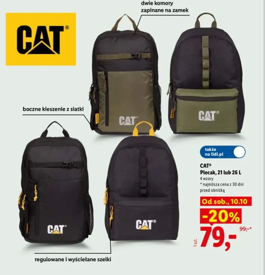 Plecak 21 l CAT +1 wariant