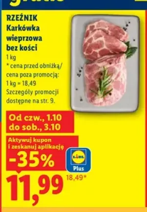 Karkówka wieprzowa bez kości Rzeźnik