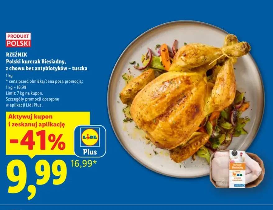 Polski kurczak Biesiadny z chowu bez antybiotyków tuszka Rzeźnik