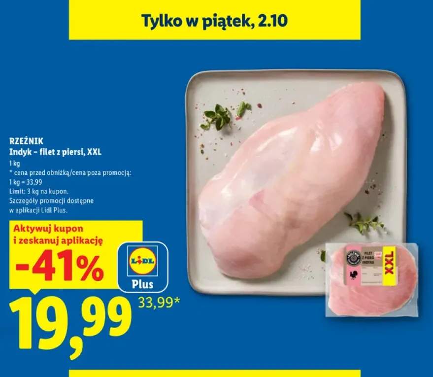 Indyk filet z piersi XXL Rzeźnik