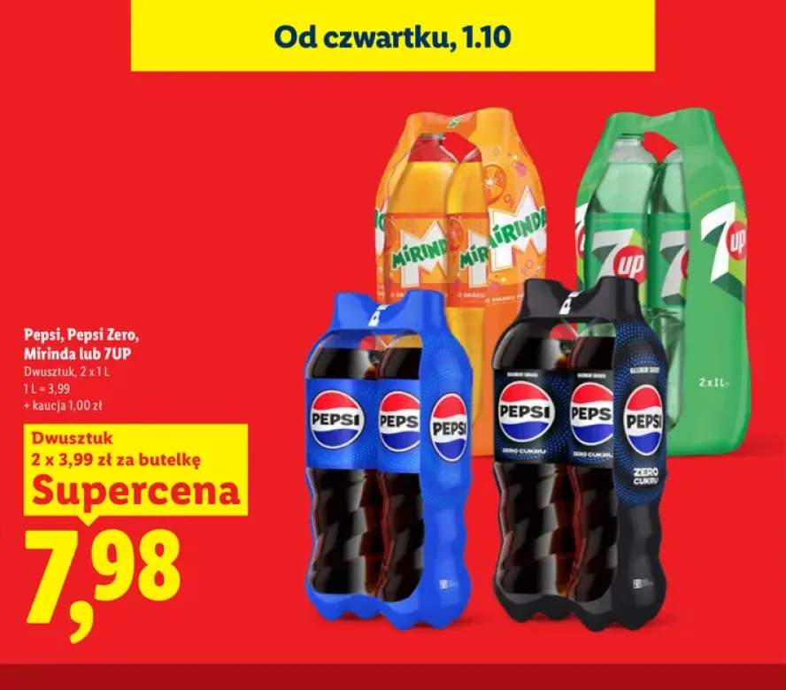 Napój gazowany Pepsi 2-pak +3 warianty
