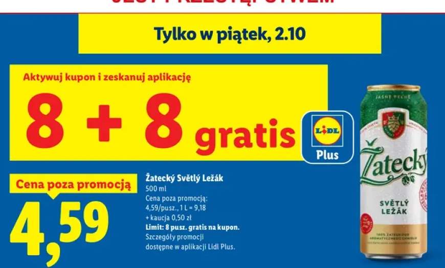 Piwo Žatecký Světlý Ležák