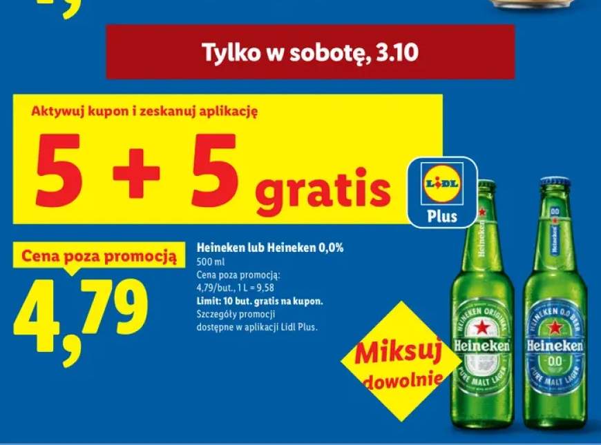 Piwo Heineken +1 wariant
