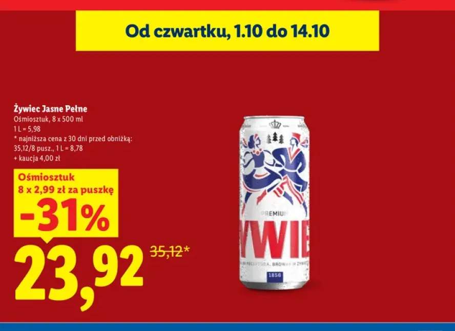 Piwo Żywiec 8-pak
