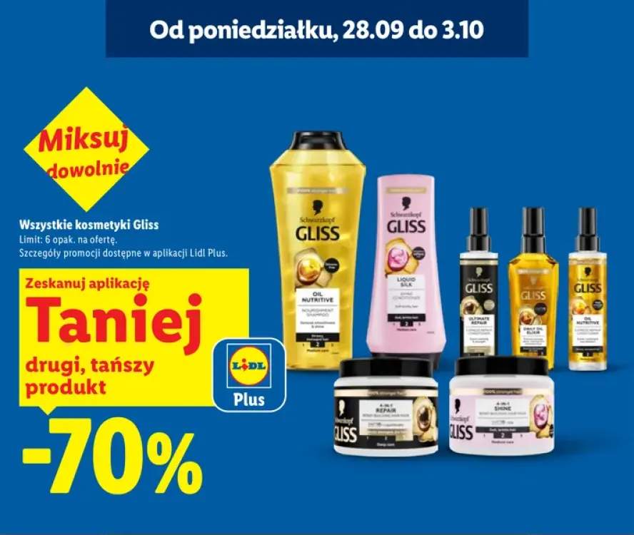 Kosmetyki Gliss +7 wariantów