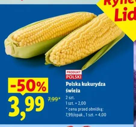 Kukurydza świeża polska Ryneczek Lidla