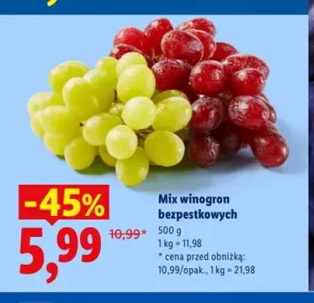 Mix winogron bezpestkowych Ryneczek Lidla