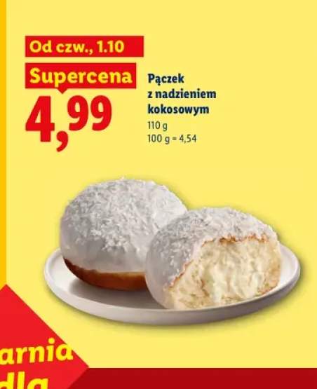 Pączek z nadzieniem kokosowym